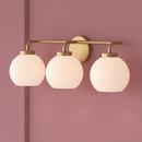 Millennium Lighting Vintage Brass 3-Light Vanity Fixture 