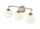 Millennium Lighting Vintage Brass 3-Light Vanity Fixture 