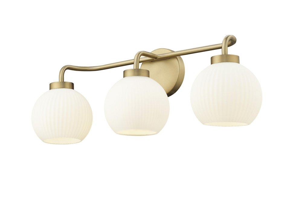 Millennium Lighting Vintage Brass 3-Light Vanity Fixture 
