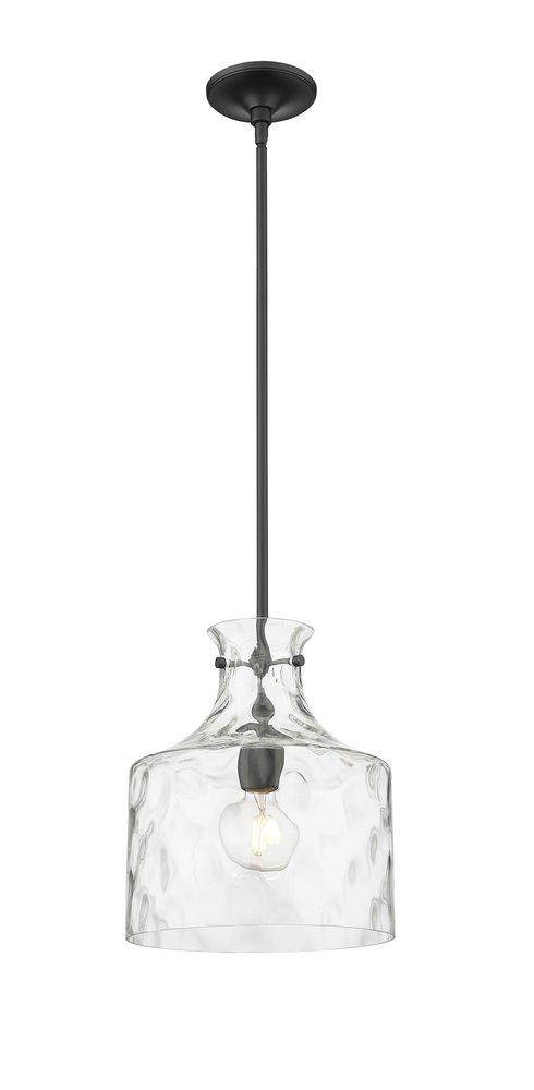 1-Light Pendant Light in Matte Black 