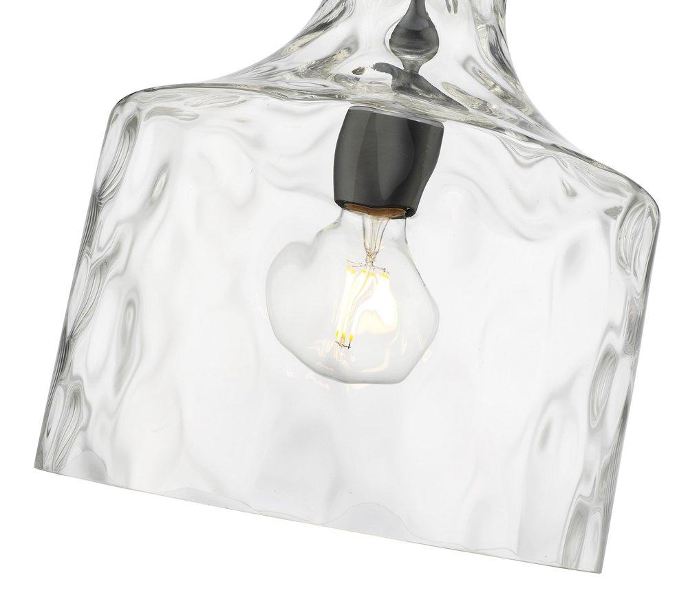 1-Light Pendant Light in Matte Black 