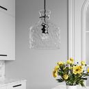 1-Light Pendant Light in Matte Black 