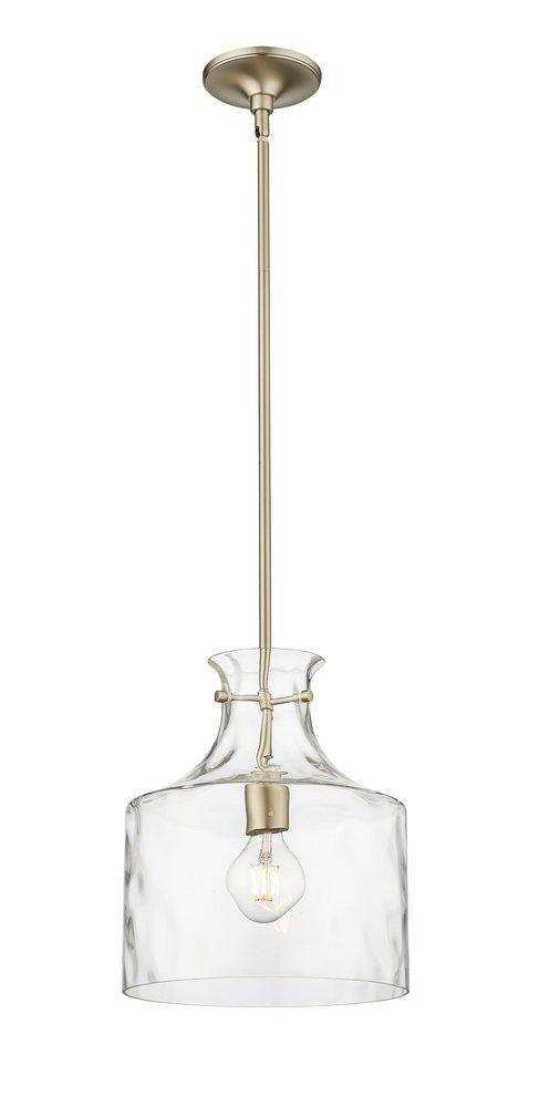 1-Light Pendant Light in Modern Gold 