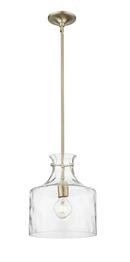 1-Light Pendant Light in Modern Gold 