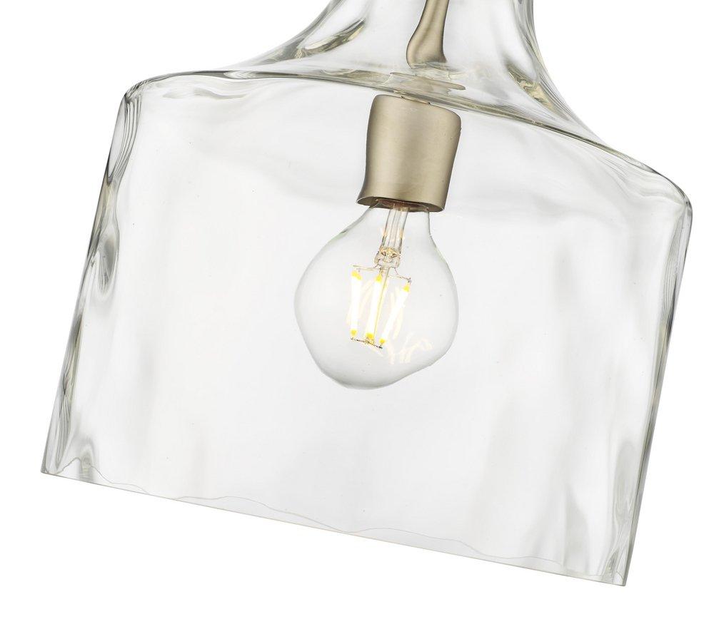 1-Light Pendant Light in Modern Gold 