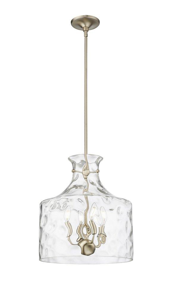 4-Light Pendant Light in Modern Gold 