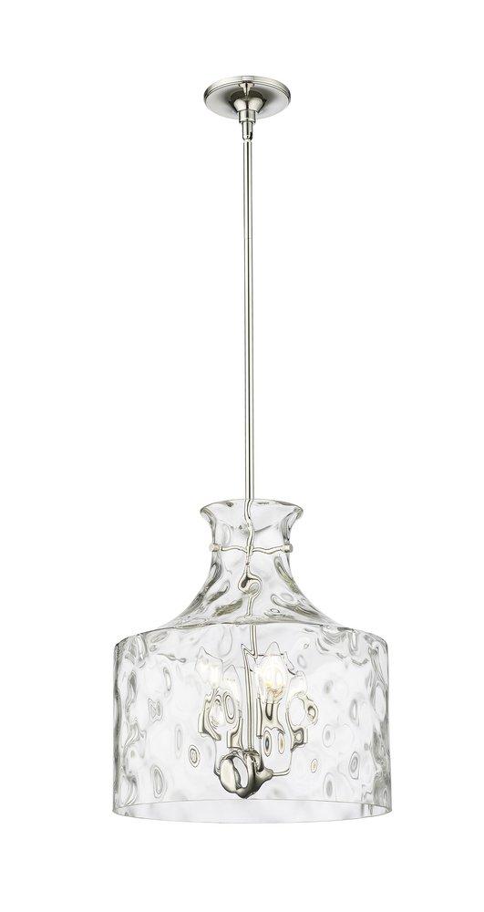 4-Light Pendant Light in Polished Nickel 