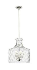 4-Light Pendant Light in Polished Nickel 