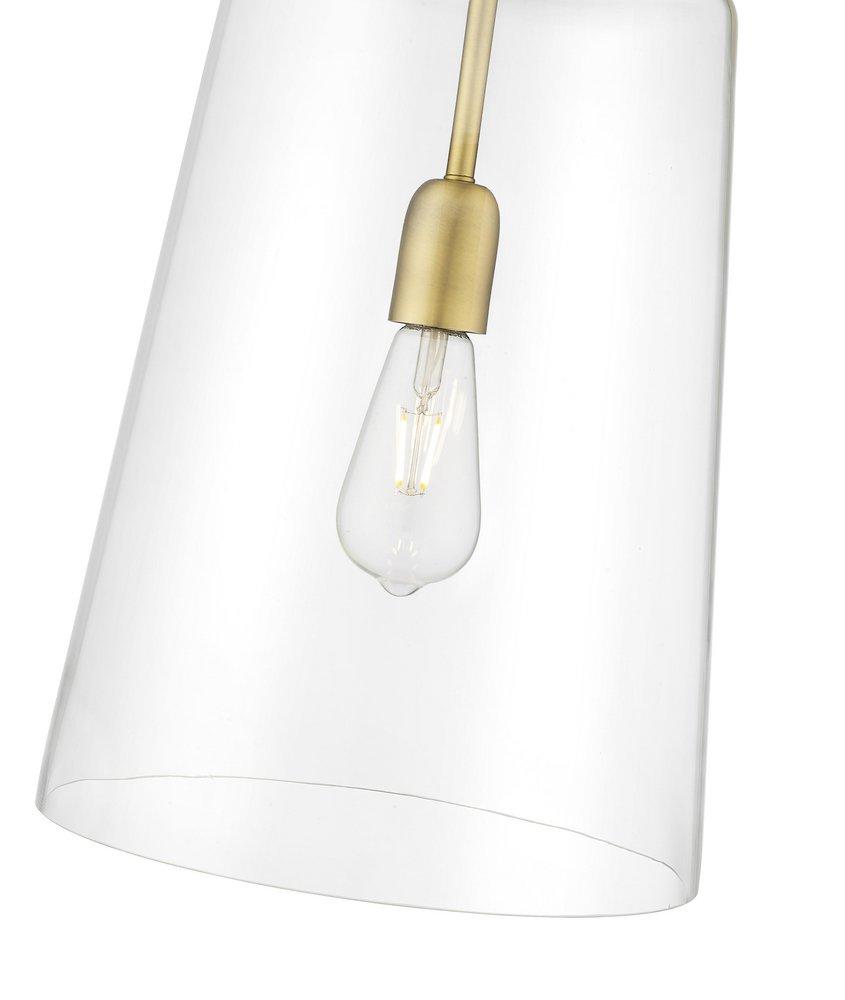 1-Light Pendant Light in Vintage Brass 