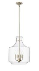 4-Light Pendant Light in Modern Gold 