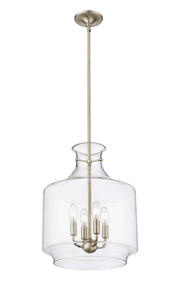 4-Light Pendant Light in Modern Gold 