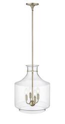 4-Light Pendant Light in Modern Gold 