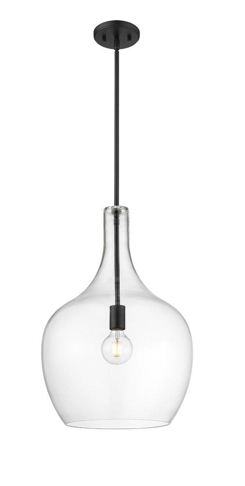 1-Light Pendant Light in Matte Black 