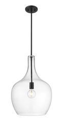 1-Light Pendant Light in Matte Black 