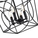 Millennium Lighting Matte Black 4-Light Semi-Flush Mount Ceiling Light 