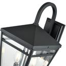 2-Light Outdoor Wall Sconce in Textured Black 