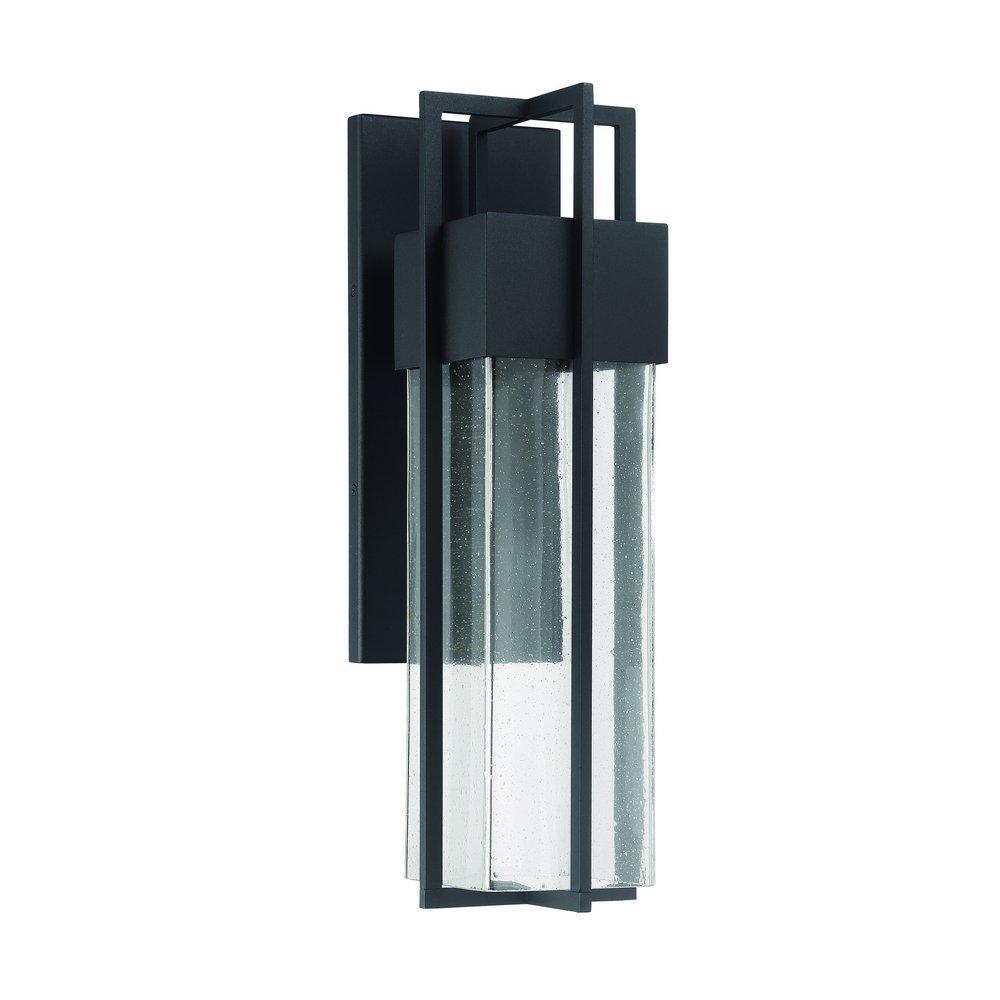 LED Outdoor Wall Sconce in Powder Coated Black 