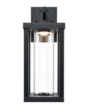 LED Outdoor Wall Sconce in Powder Coated Black 