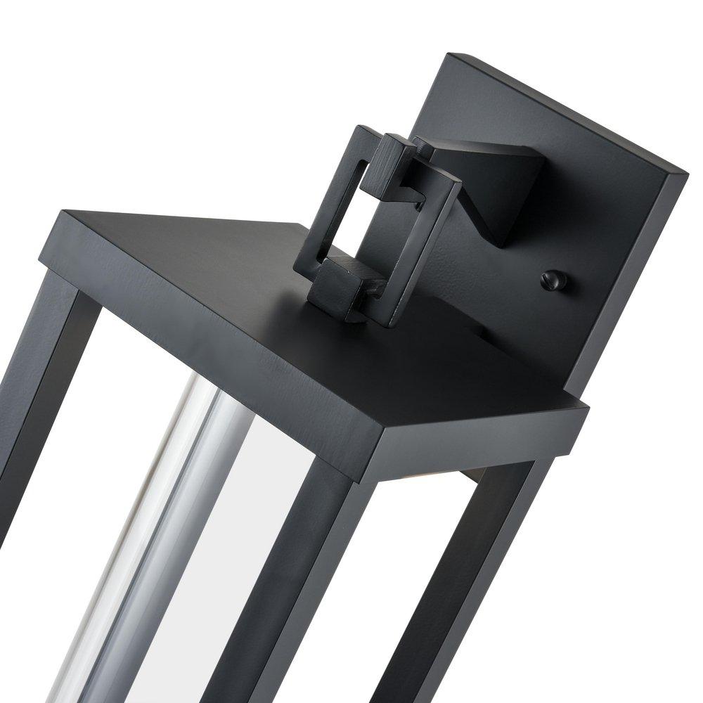 LED Outdoor Wall Sconce in Powder Coated Black 