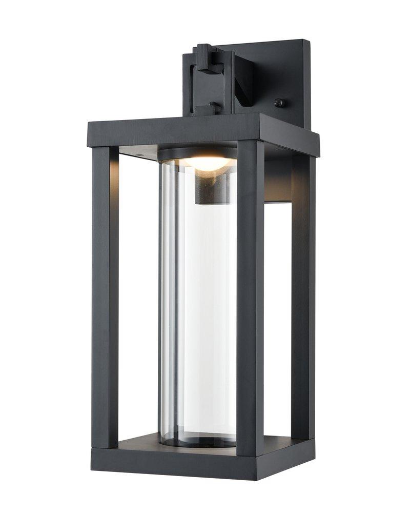 LED Outdoor Wall Sconce in Powder Coated Black 