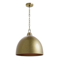 3-Light Pendant Light in Aged Brass