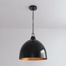 3-Light Pendant Light in Black Stainless Steel 