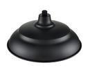 1-Light Aluminum Warehouse Shade in Satin Black 