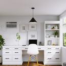 1-Light Cord Hung Wide Cone Shade in Satin Black 