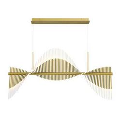 72W 72?Light 59in. LED Circular Chandelier in Matte Gold/Frosted Acrylic