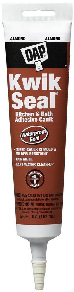 5.5 oz. Kitchen & Bath Adhesive Caulk in Almond