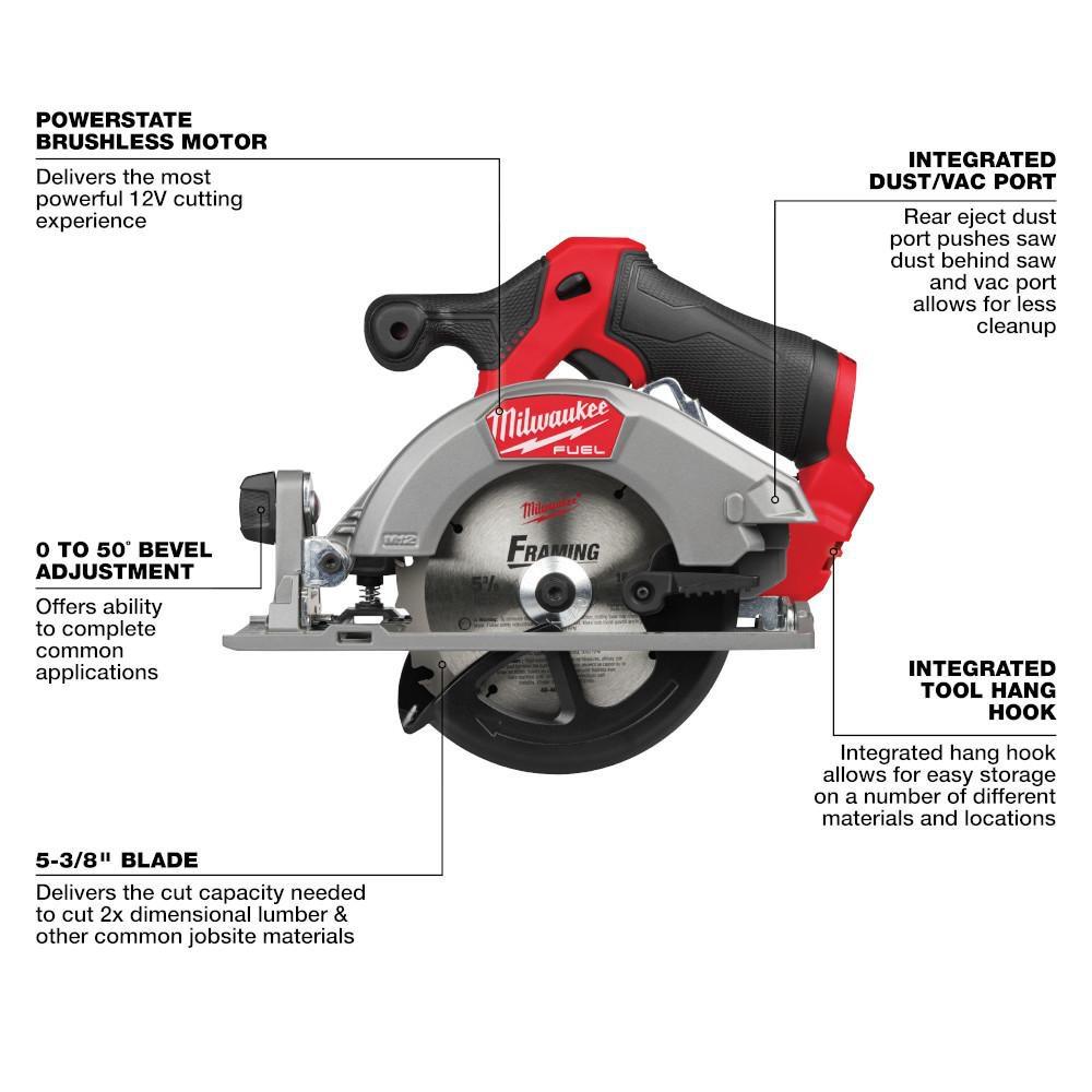 M12 FUEL 5-3/8 CIRCULAR SAW 