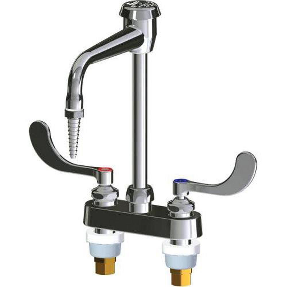 Two Handle Laboratory Faucet in Polished Chrome 