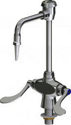 Two Handle Laboratory Faucet in Polished Chrome