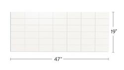 3 x 6. Subway Stacked Bond Backsplash Pro Kit in Matte White