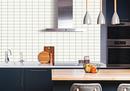 SIX3TILE BACKSPLASH PRO KIT PATTERN - 3X6 SUBWAY STACKED BOND FINISH/COLOR - MATTE WHITE 5-PACK OF 19X47 BOARDS 30 SQ. FT. COVERAGE 