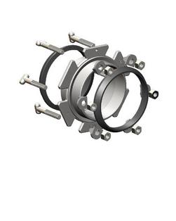 6 in. Ductile Iron Mechanical Joint Coupler Kit with Blue Bolts