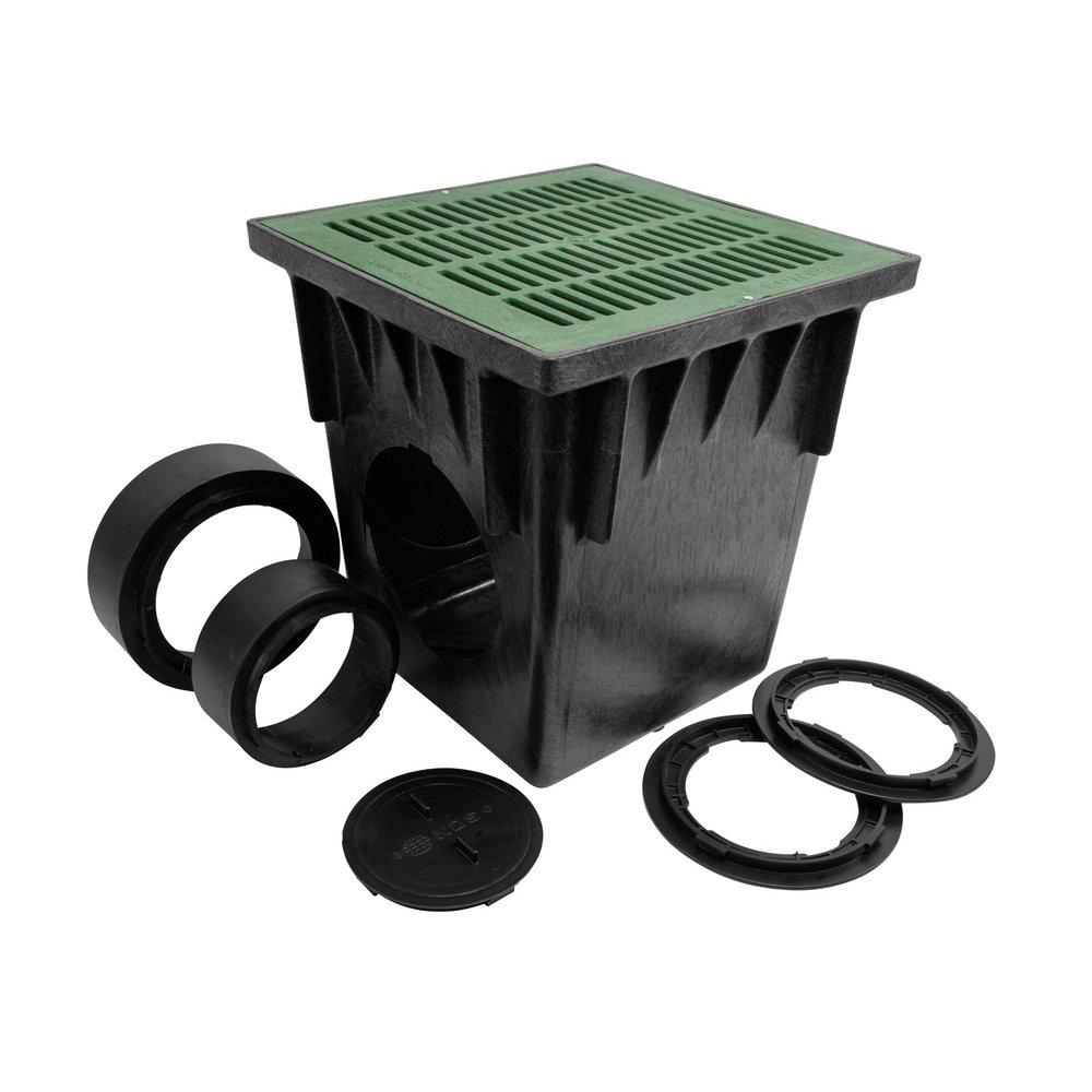 18 in. Basin Kit w/ Green Grate 