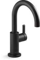 Single Handle Water Filter Faucet in Matte Black