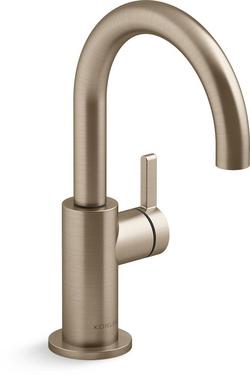 Single Handle Water Filter Faucet in Vibrant® Brushed Bronze