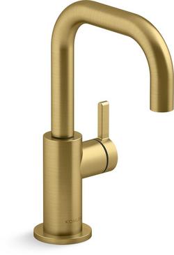 Single Handle Water Filter Faucet in Vibrant&reg; Brushed Moderne Brass