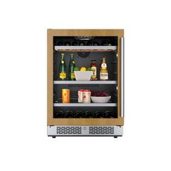 24 in. 82 Can, 14 Wine Bottle Undercounter Wine and Beverage Cooler in Panel Ready with Glass Door (Left Hinged)