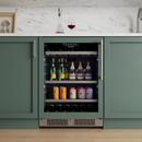 AVALLON 82 CAN AND 14 WINE BOTTLE CAPACITY 24 UNDERCOUNTER PANEL READY GLASS DOOR WINE AND BEVERAGE COOLER - LEFT HINGED 
