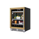 24 in. 82 Can, 14 Wine Bottle Undercounter Wine and Beverage Cooler in Panel Ready with Glass Door (Left Hinged) 