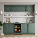 24 in. 82 Can, 14 Wine Bottle Undercounter Wine and Beverage Cooler in Panel Ready with Glass Door (Left Hinged) 