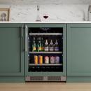 24 in. 82 Can, 14 Wine Bottle Undercounter Wine and Beverage Cooler in Panel Ready with Glass Door (Right Hinged) 