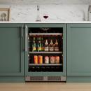 24 in. 82 Can, 14 Wine Bottle Undercounter Wine and Beverage Cooler in Panel Ready with Glass Door (Right Hinged) 