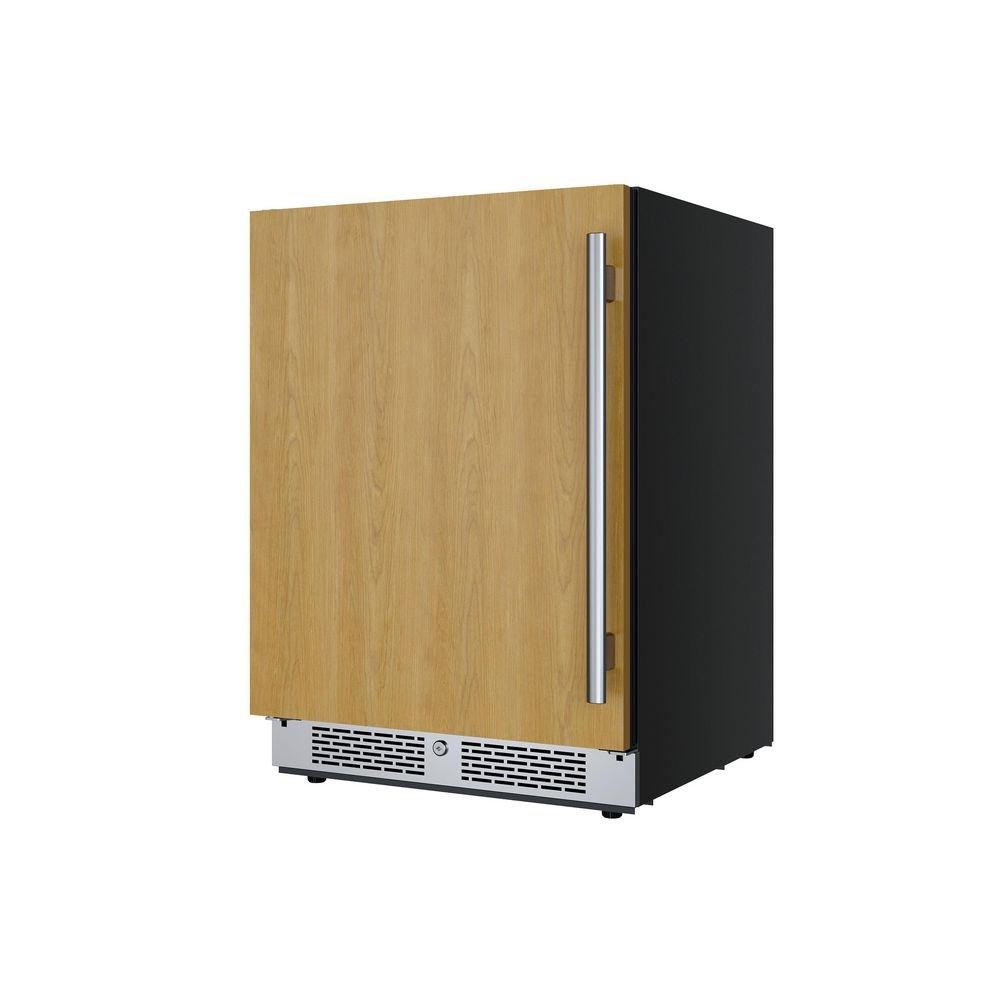 24 in. 82 Can, 14 Wine Bottle Undercounter Wine and Beverage Cooler in Panel Ready (Left Hinged) 