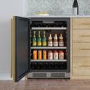 24 in. 82 Can, 14 Wine Bottle Undercounter Wine and Beverage Cooler in Panel Ready (Left Hinged) 