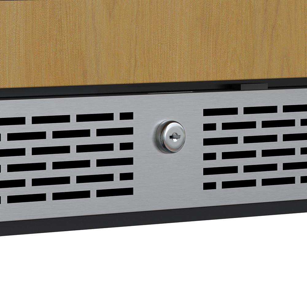 24 in. 82 Can, 14 Wine Bottle Undercounter Wine and Beverage Cooler in Panel Ready (Left Hinged) 