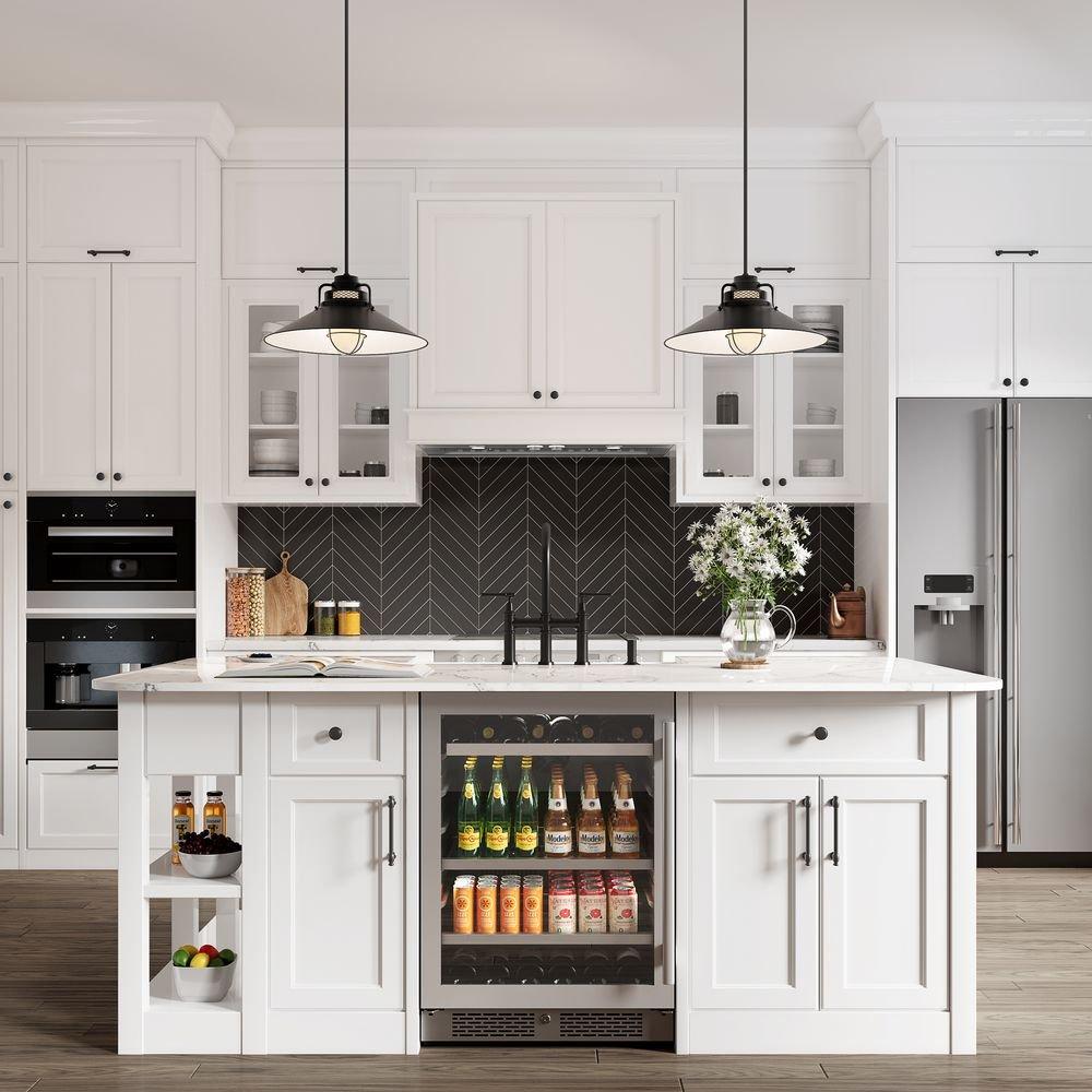 24 in. 82 Can, 14 Wine Bottle Undercounter Wine and Beverage Cooler in Stainless Steel (Right Hinged) 